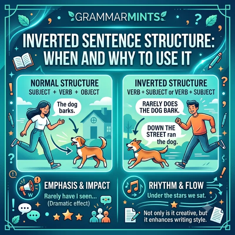 Inverted Sentence Structure: When and Why to Use It