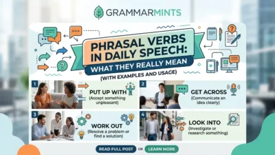 phrasal verbs in daily speech