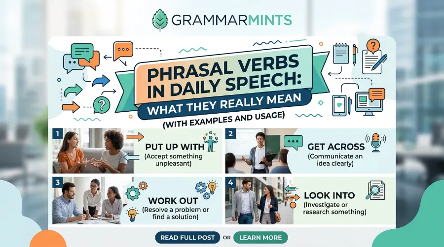 phrasal verbs in daily speech