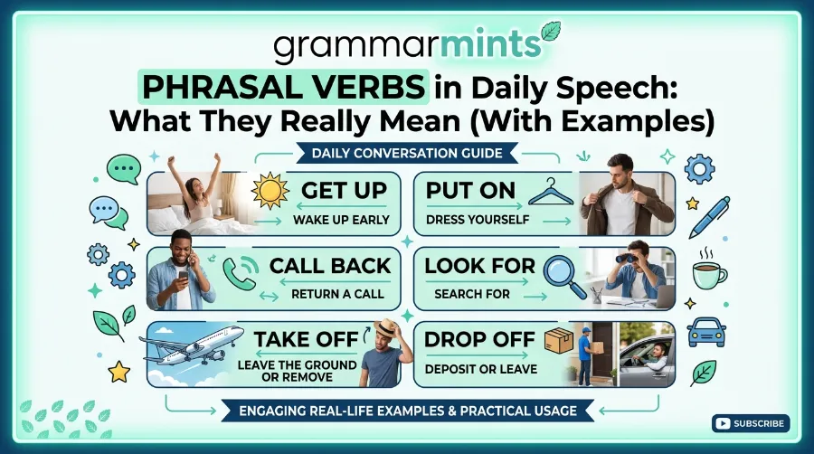 phrasal verbs in daily speech