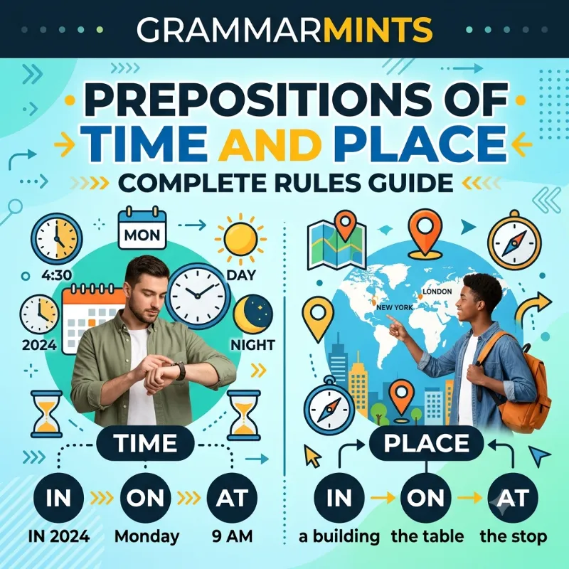 prepositions of time and place