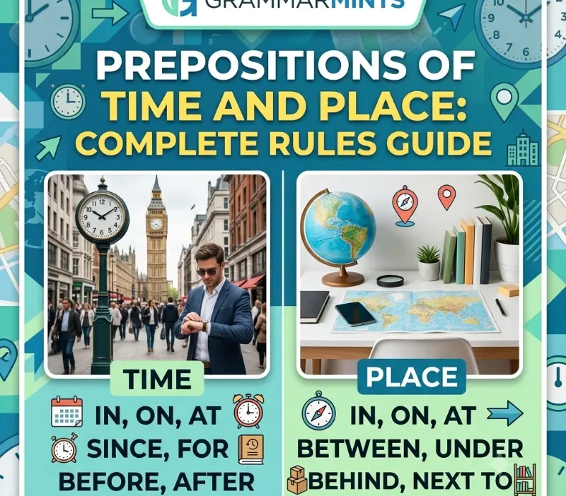 prepositions of time and place