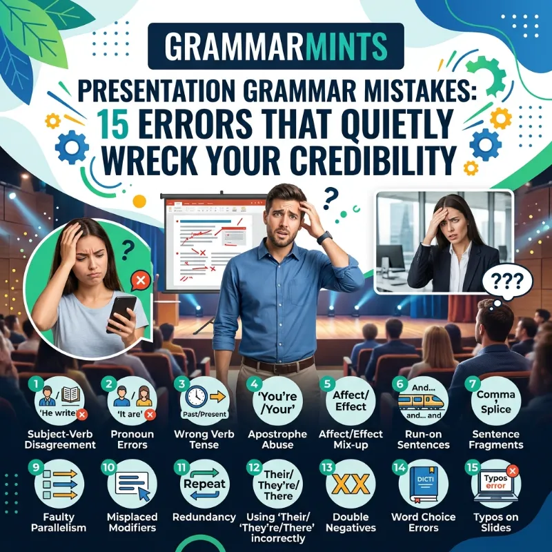 presentation grammar mistakes
