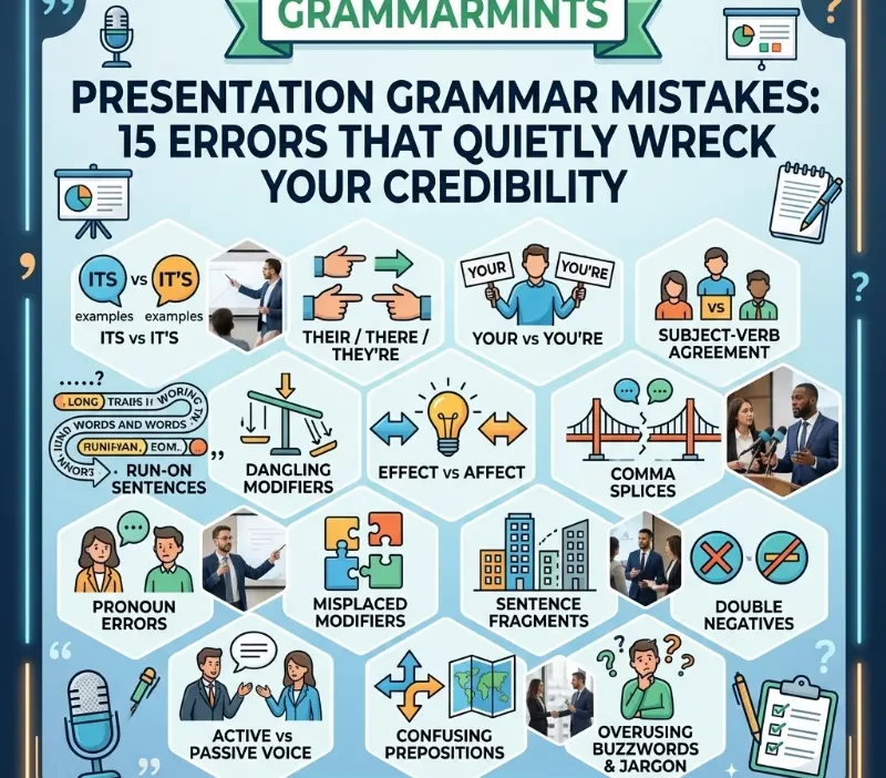 presentation grammar mistakes