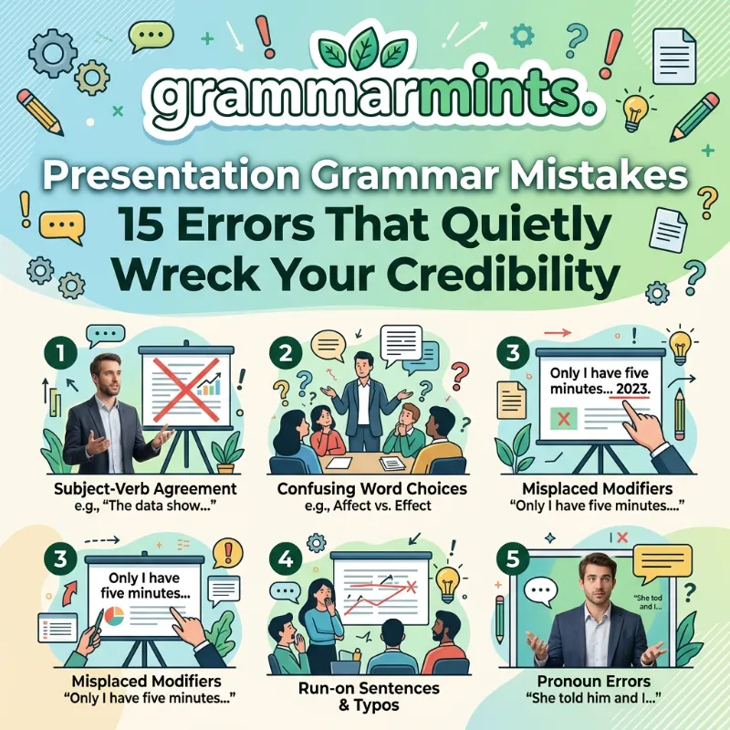 presentation grammar mistakes