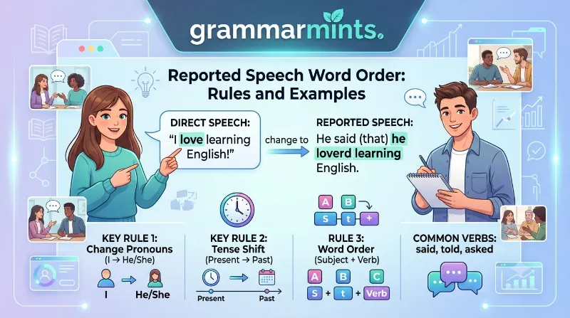 reported speech word order