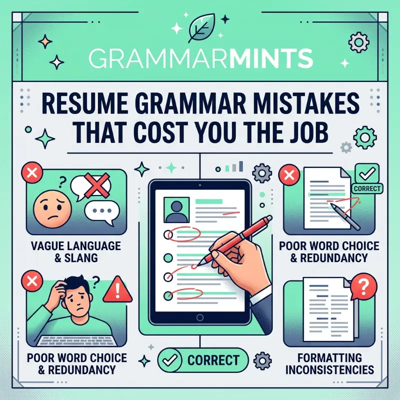 resume grammar mistakes