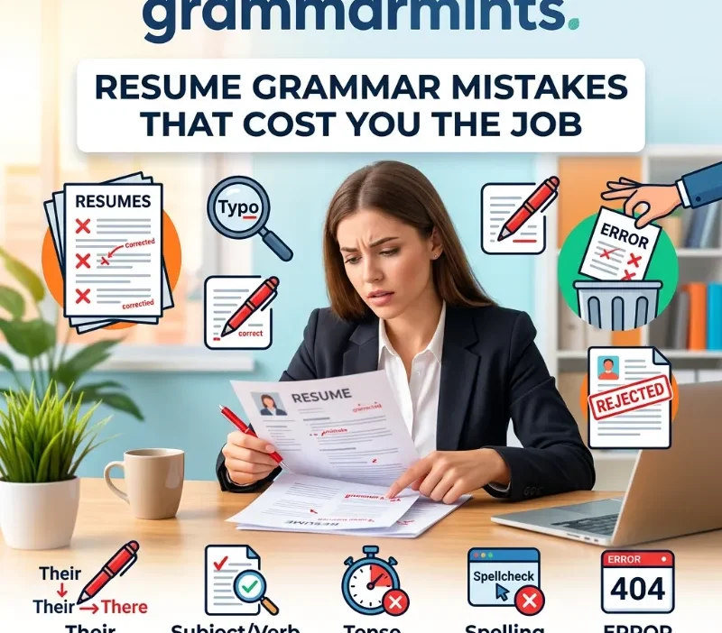 resume grammar mistakes