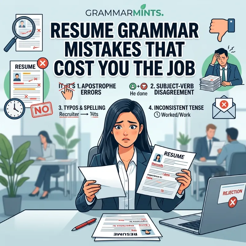 resume grammar mistakes