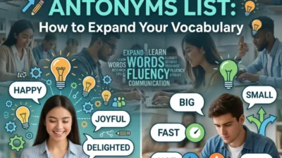 synonyms and antonyms list