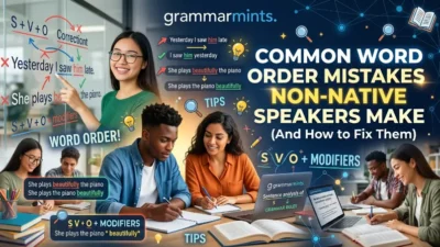 word order mistakes