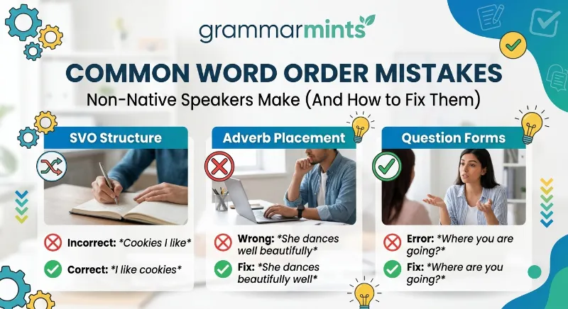 word order mistakes
